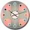 Designart 'Modern Circle And Line Geometric Pattern Mid-Century Modern Wall Clock